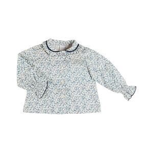 Pepa London Girls  Evelyn Floral Blouse, Blue